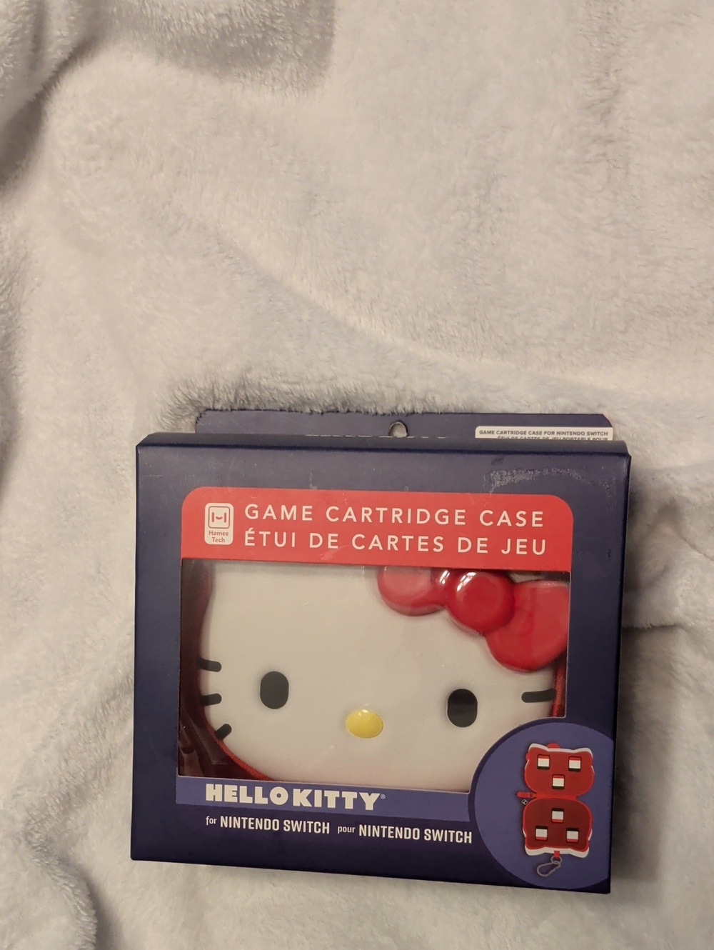 Hello Kitty Face Cartridge Case with Red Bow